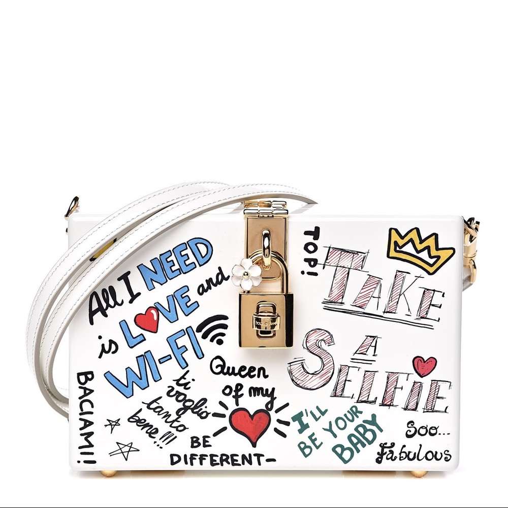 Dolce & Gabbana Acrylic Graffiti Printed Box